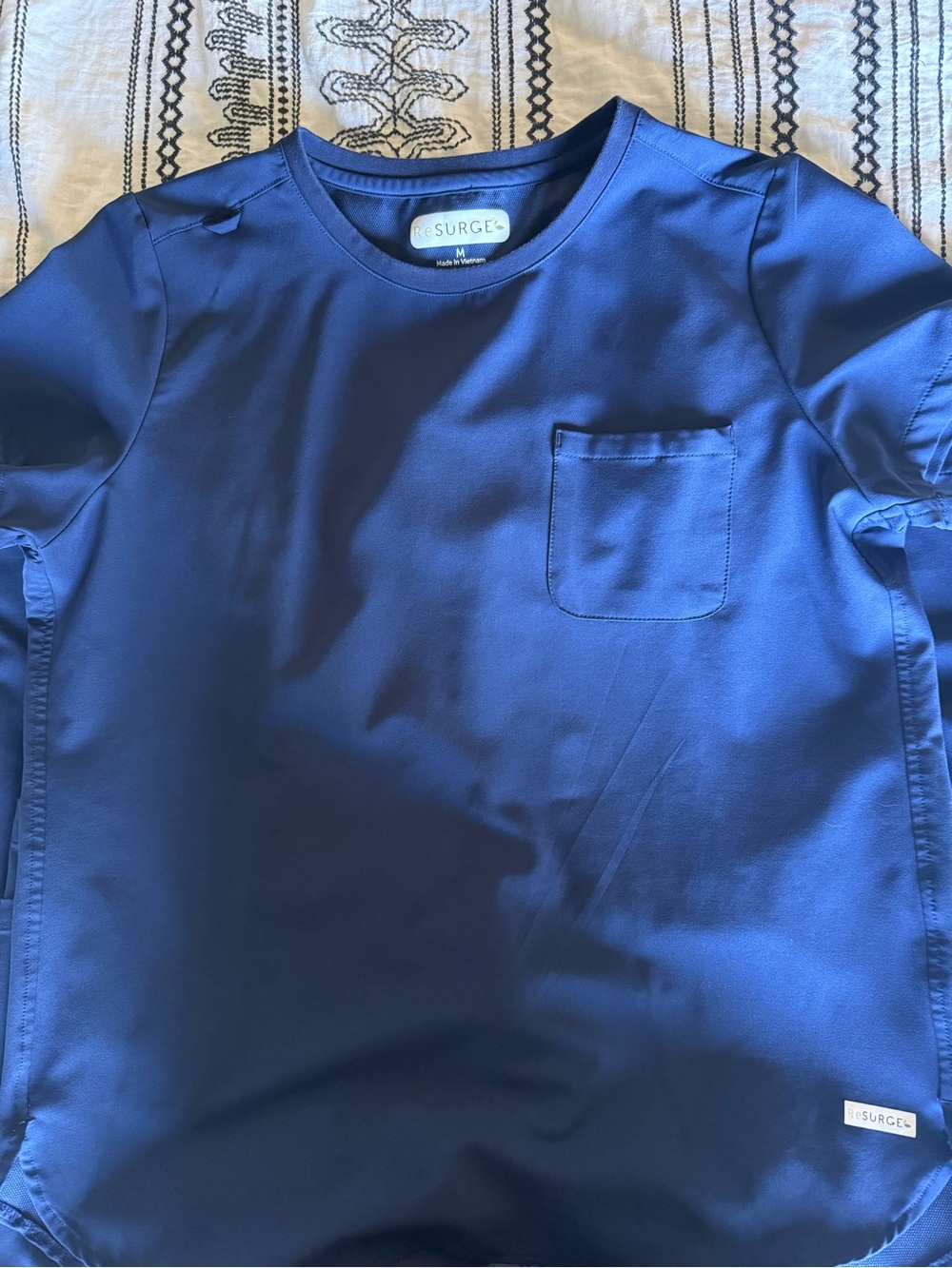 Women's Navy Blue scrub set - Picture 4 of 5